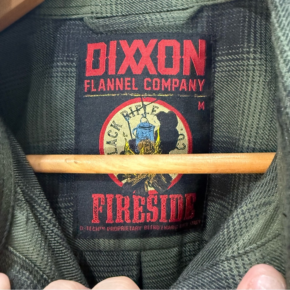 Dixxon Flannel x Black Rifle Coffee Fireside Green Plaid Shirt Men’s M - Picture 2 of 5